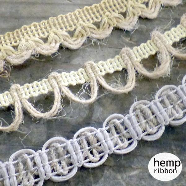 メール便可 麻紐ヘンプレース Hempribbon モチーフレースパーツボンボンテープ麻テープハンドメイド資材手芸用リボンパーツ布雑貨 T98 Makiras 通販 Yahoo ショッピング