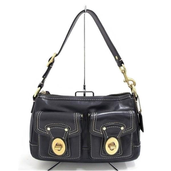 COACH コーチワンショルダーバッグ★10615カーリー レザー黒 mako78_n18110500169