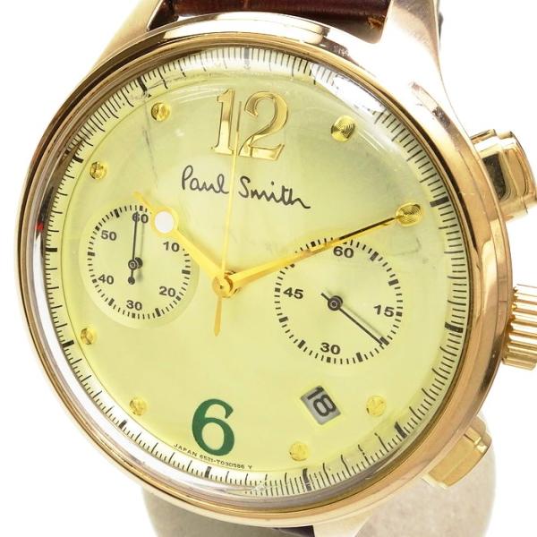 Paul Smith（ポール・スミス） The City 6521-S087341 腕時計 GP/茶革