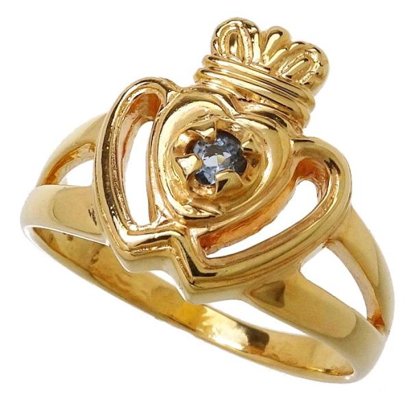 agete 11号agete/アガット 王冠/クラウンモチーフ ブルー