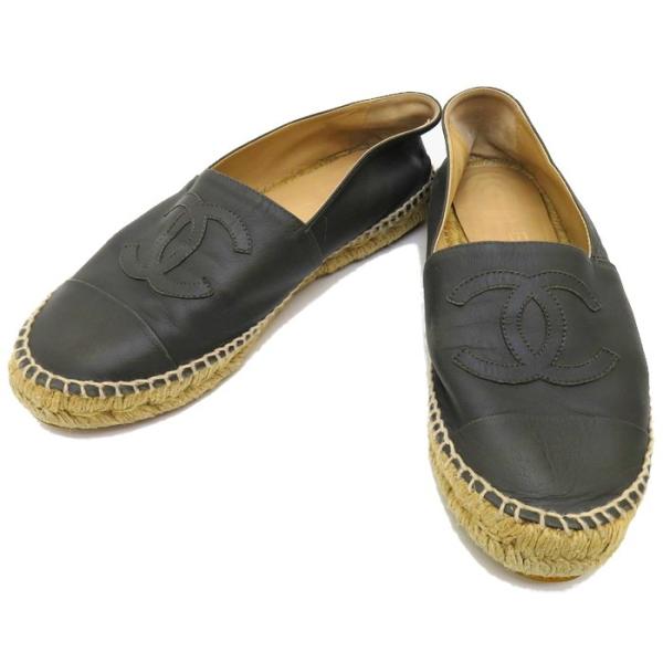 シャネル エスパドリーユ CHANEL(シャネル) エスパドリーユG29762 G29762 ブラック サイズ
