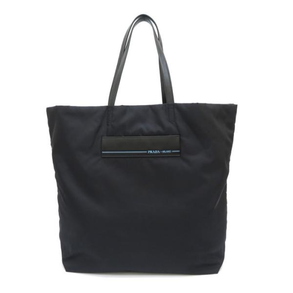 PRADA（プラダ） 1BG196 トートバッグ ナイロン/レザー ブラック ユニ