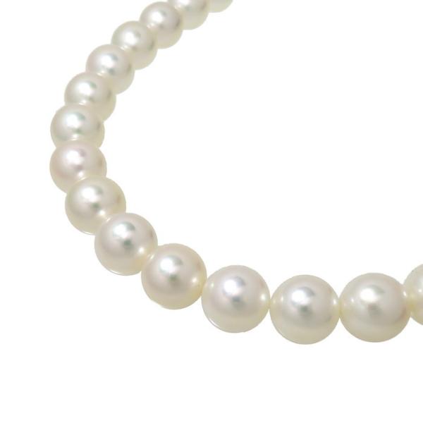 TASAKI/タサキ 一連 アコヤ真珠 約8.0〜8.4mm程度 ネックレス シルバー