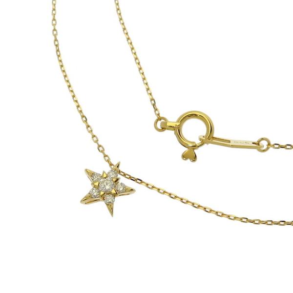 K18 ネックレス　スタージュエリー　ダイヤモンド　ゴールド　華奢 STAR JEWELRY/スタージュエリー 星モチーフ ダイヤモンド 計0.06ct