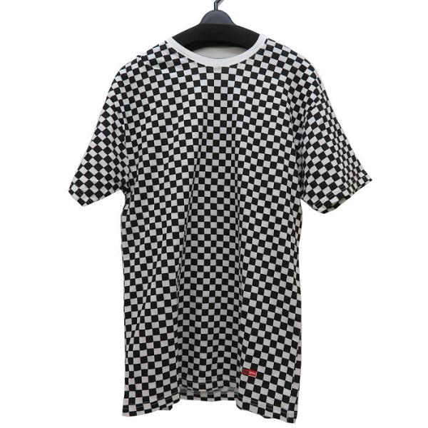 【即完売モデル】シュプリーム☆ロゴタグ　人気デザイン　チェック半袖シャツ Supreme（シュプリーム） ×Hanes ※2枚セット 半袖Tシャツ コットン