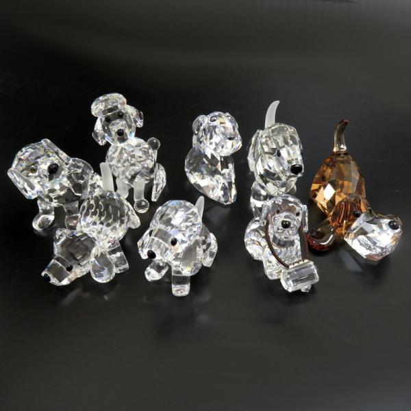 SWAROVSKI/スワロフスキー スワロフスキー 置物 犬8点セット SWAROVSKI/スワロフスキー スワロフスキー 置物 犬8点セット