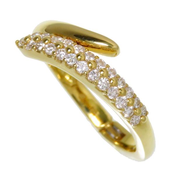 開閉式 ダイヤモンド 計0.30ct リング・指輪 K18ゴールド 3.5g 開閉式 ダイヤモンド 計0.30ct リング・指輪 K18ゴールド 3.5g