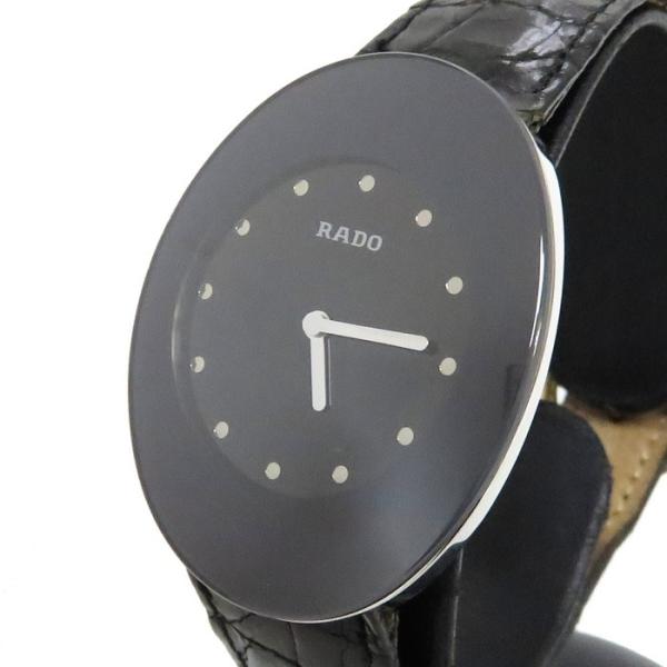 電池新品／RADO メンズ時計 RADO（ラドー） 964.0490.3 電池交換済 腕時計 クオーツ 黒文字盤