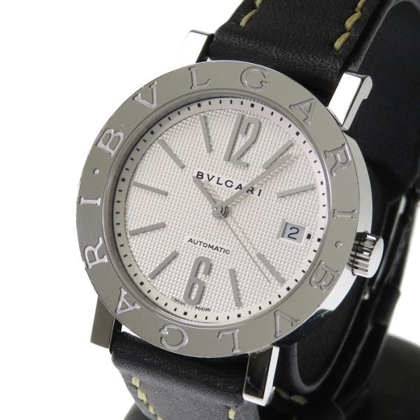 ブルガリ ブルガリブルガリ 腕時計 自動巻き レザーベルト BB 38SL BVLGARI/ブルガリ】 BB38SL △社外黒革ベルト 腕時計 ステンレス