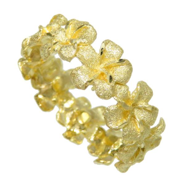 8号 ハワイアン レイモチーフ リング・指輪 K14ゴールド 3.0g