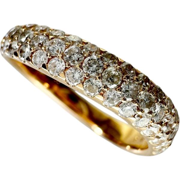 9号 ダイヤモンド 0.62ct リング・指輪 K18PGピンクゴールド 3.0g 