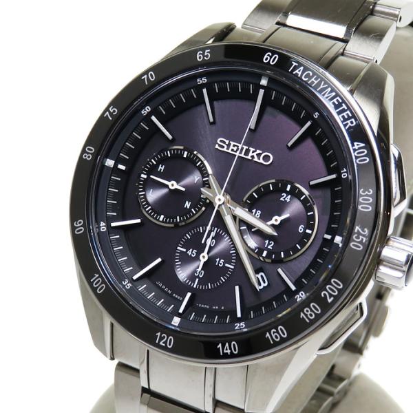 ジャンク品　SEIKO セイコー　ブライツ　8B82-0AJ0 SAGA109 セイコー ブライツ クロノグラフ デイト 黒文字盤 腕時計 8B82