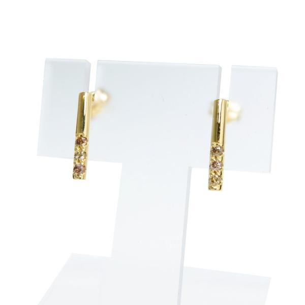 ete K18ゴールド スタッドピアス 小さめ ete（エテ） スタッド ダイヤモンド 計0.06×2ct ピアス K18ゴールド