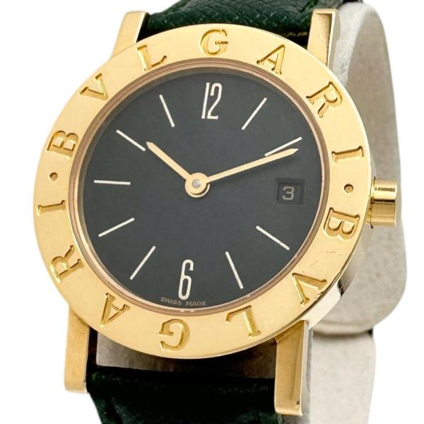 ブルガリ BVLGARI ブルガリブルガリ  BB26GGD ブラック K18イエローゴールド レディース 腕時計 BVLGARI - ブルガリ BVLGARI ブルガリブルガリ BB26GGD ブラック K18