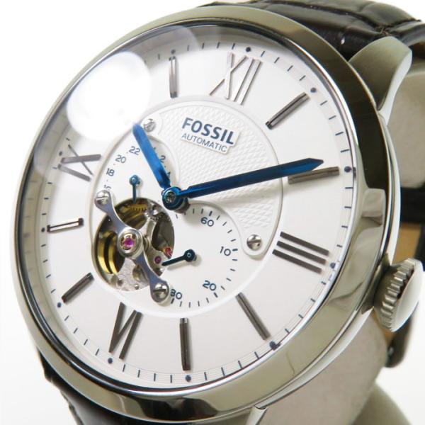 フォッシル メンズ腕時計 タウンズマン オートマ ME3061 44mm 自動巻 Townsman Automatic Leather Watch Brown - ME3061 - Watch Station