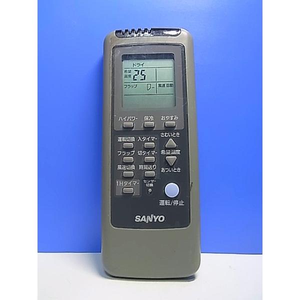 サンヨー　エアコンリモコン　SANYO RCS-WR6(K) T149-536☆サンヨー SANYO☆エアコンリモコン☆RCS-WR4A(K