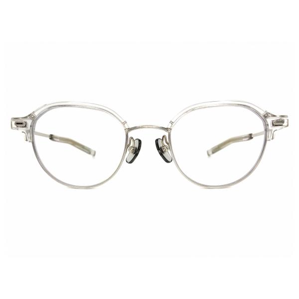 フォーナインズ M-121 0102 クリアスモーク/シルバー TITANIUM 良品