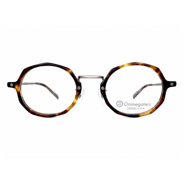 オニメガネ onimegane OG-7102 クリア　八角形　鯖江眼鏡　日本製 オニメガネ OG-7102 BR 未使用品（デッドストック）（SD） ] “最高の