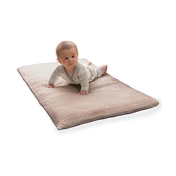 他サイト： アクア(AQUA) イブル ベビーマット ベビー布団 赤ちゃんマット ベージュ 68×120cm mofua(モフア) 綿100% cloud柄の商品画像