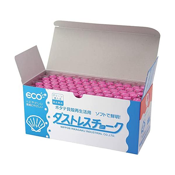 他サイト： 日本理化学 ダストレスチョーク DCC-72-R 赤 72本の商品画像
