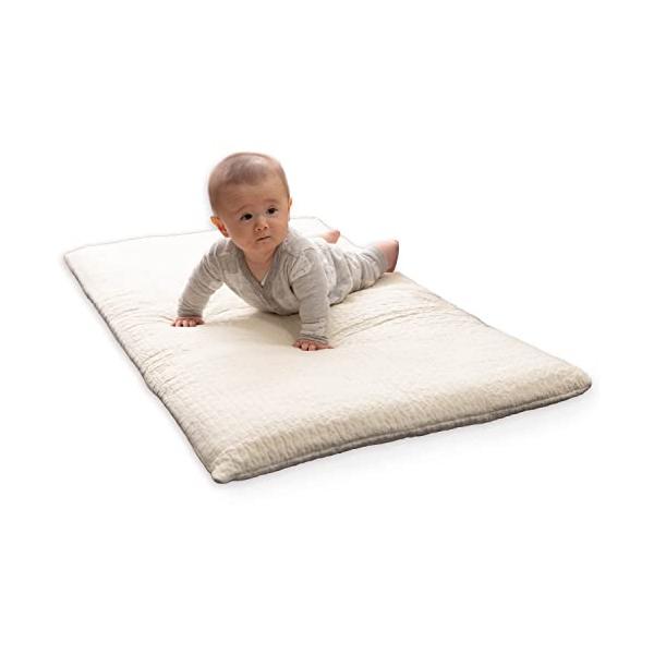 他サイト： AQUA (アクア) イブル ベビーマット ベビー布団 赤ちゃんマット アイボリー 68×120cm mofua(モフア) 綿100% clouの商品画像