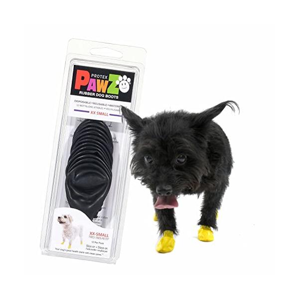 他サイト： ポウズ (PAWZ) ラバードッグブーツ 12枚入 ブラック XXS サイズの商品画像
