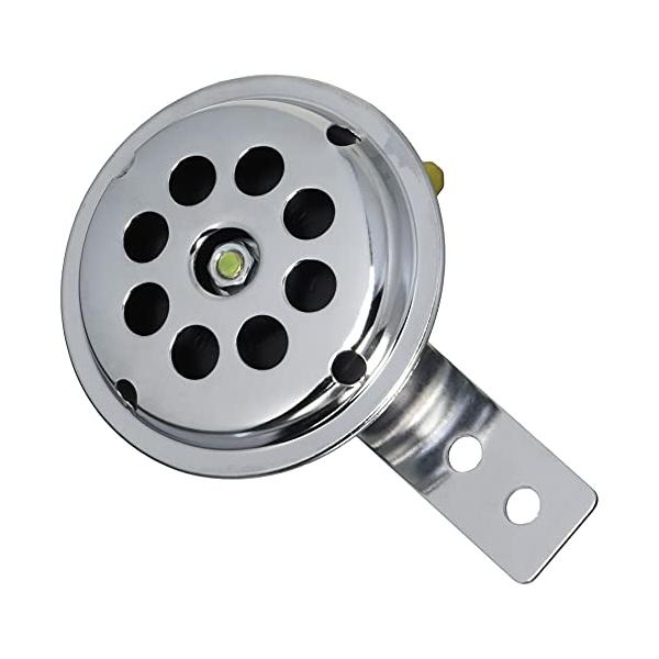 他サイト： デイトナ(Daytona) バイク用 ホーン 12V φ70 取り付け穴φ6 メッキ丸穴 96223の商品画像