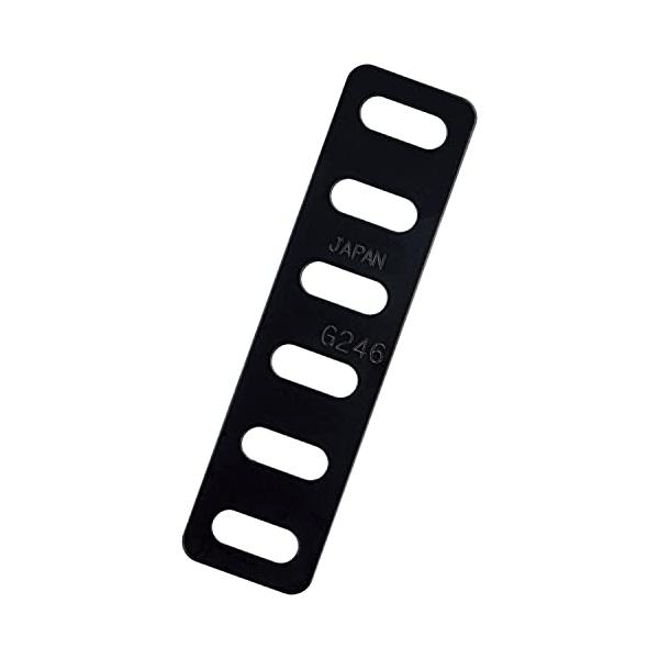 他サイト： エーモン(amon) 取付金具 黒 穴径6mm 25×96mm G246の商品画像