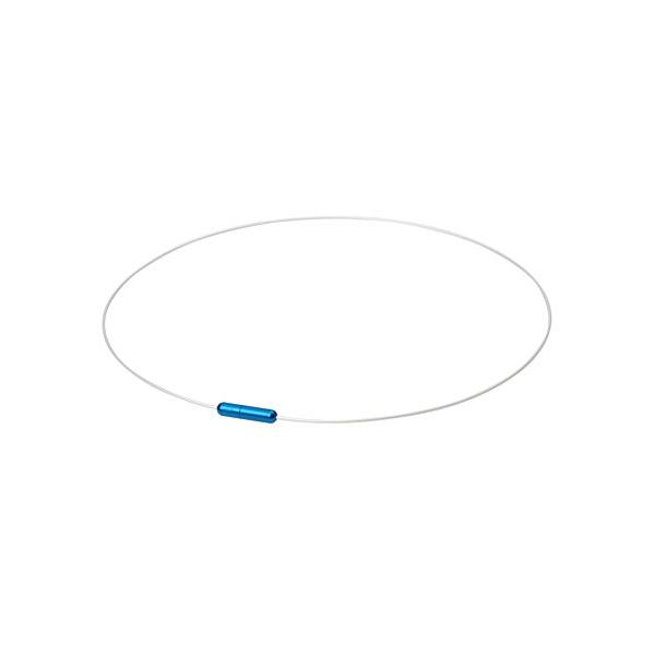 他サイト： ファイテン(phiten) ネックレス RAKUWA ネック ワイヤーAir ホワイト/ブルー 50cmの商品画像
