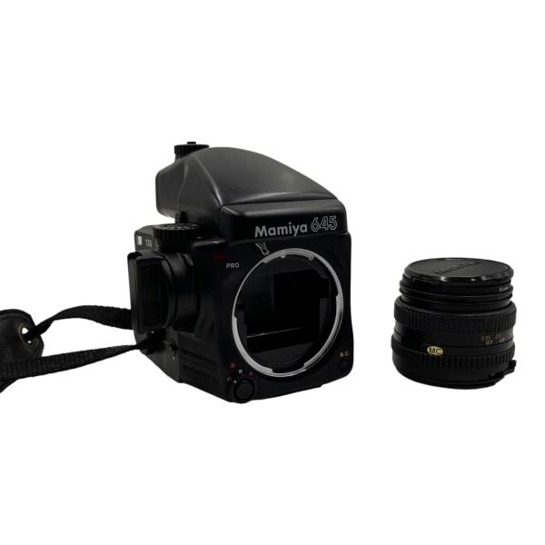 ■Mamiya 645 PRO ボディ 80mm F2.8 N レンズ セット 中判フィルムカメラ 動作確認済み 外装使用感あり2510729