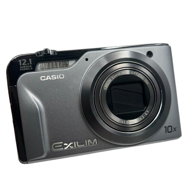 【美品】カシオ CASIO EXILIM EX-H10 □CASIO EXILIM EX-H10 シルバー コンパクトデジタルカメラ 1210万画素
