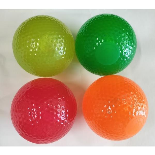 マレットゴルフボール スケルトン ディンプル ボール 凸凹ボール しが　75ｍｍ【特徴】　人気のスケルトン・ディンプルボール。　表面はゴルフボールのように凸凹しています。（芝コース・里山コース向き）（中の空洞の部分は真ん中よりずれた楕円形で...