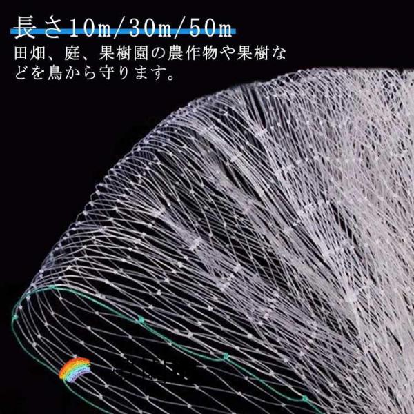 長さ10m/30m/50m 防鳥ネット 防蝶ネット 防鳥網 防蝶網 果樹栽培 鳥害対策 菜園用 防蛾鳥よけネット 果樹用 直がけ防鳥網 鳩よけ ベラン