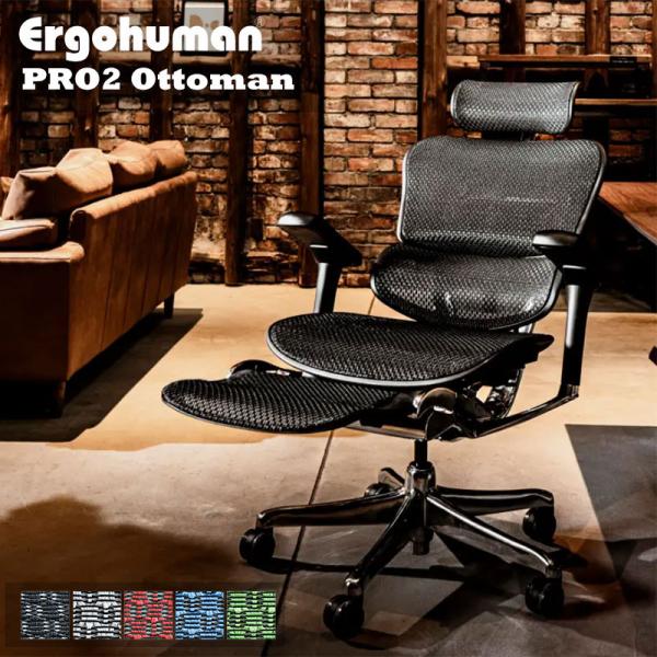 デスクチェア Ergohuman PRO2 Ottoman EHP2-LPL-BK エルゴヒューマン プロ2 オットマン Ergohuman PRO2 Ottoman