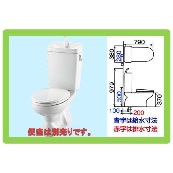 LIXIL(INAX)大型サイズ/ＥＣＯ6/LG便器（Ｃ-100Ｓ）＋手洗付タンク