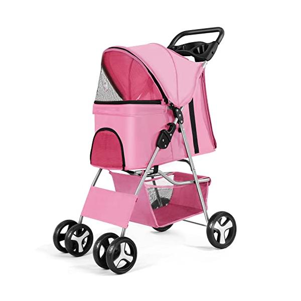 ペットカート ベビーカー 犬 バギー 小型犬 中型犬 猫 多頭 カート 4輪