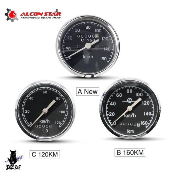 互換品】 BMW Alconstar-レトロラウンドバイク スピードメーター