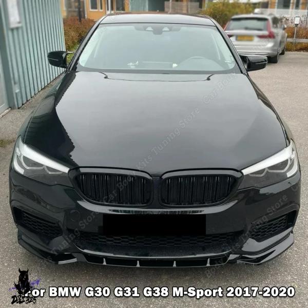 【互換品】 BMW 5シリーズ G30 G31 LCI Mスポーツ用フロントバンパーブレードスポイラー520i 530i 530e 540iカーアクセサリー20