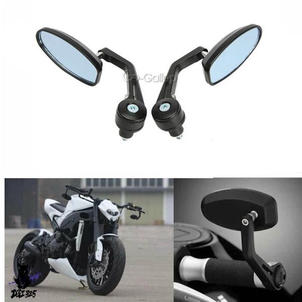 互換品】 バイクハンドルバーエンドミラー サイドミラー 22mm 1000