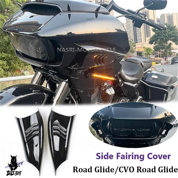 互換品】 ハーレーロードグライド用バイクサイドフェアリングエア