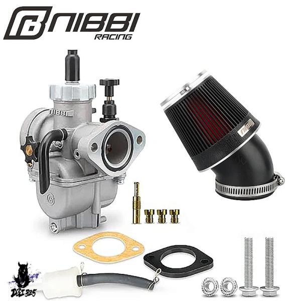 互換品】 バイク用Nibbiエアフィルターとキャブレターキット2