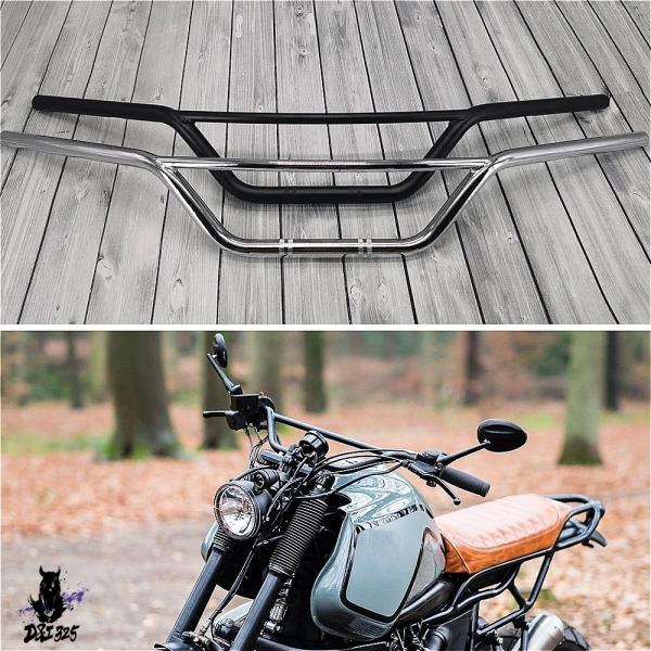 互換品】 ヴィンテージバイクハンドルバー 7 8インチ 1-1 カフェ