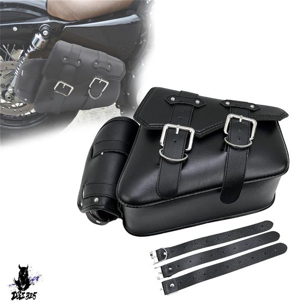 互換品】 ハーレースポーツスターXL883 XL1200 1X用 PUレザーサイド