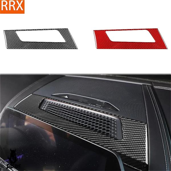 【互換品】 BMW 8シリーズ G14 G15 G16 2019-2022 用 リアルカーボンステッカーセンターオーディオスピーカーパネルカーアクセサリーインテ
