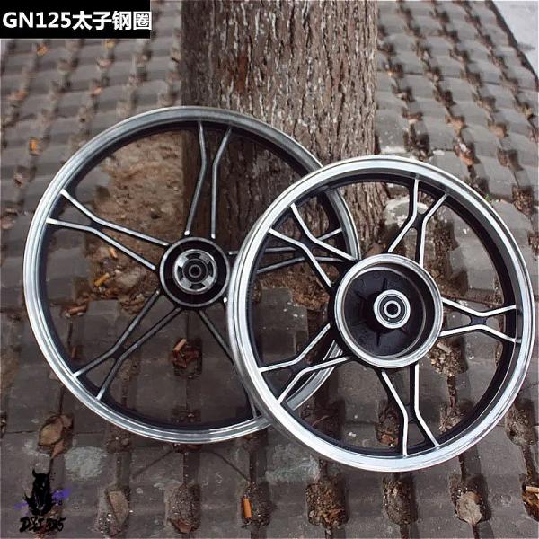 gn125-2f 16インチ リアホイール タイヤ付き 3.50-16 美品 mamachu_dandi-00230883