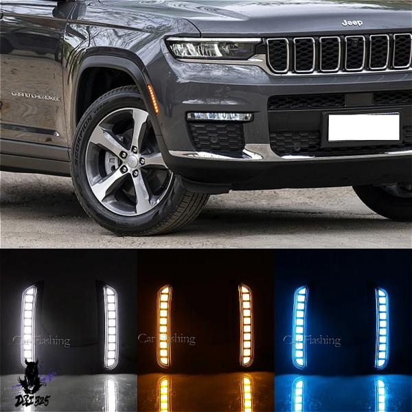 互換品】 ジープグランドチェロキー 2021-2024 LEDサイドランプ