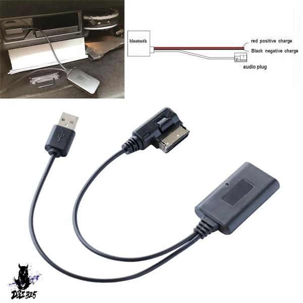 【互換品】 アウディ A4 A5 A6 A8 Q7用 Bluetoothワイヤレスカーオーディオケーブルアダプター2000年 社外製