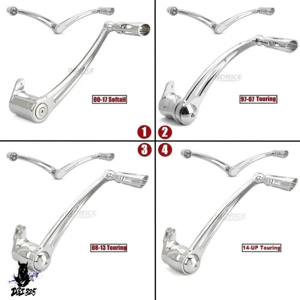 互換品】 クロームブレーキアームシフトシフターレバーハーレー