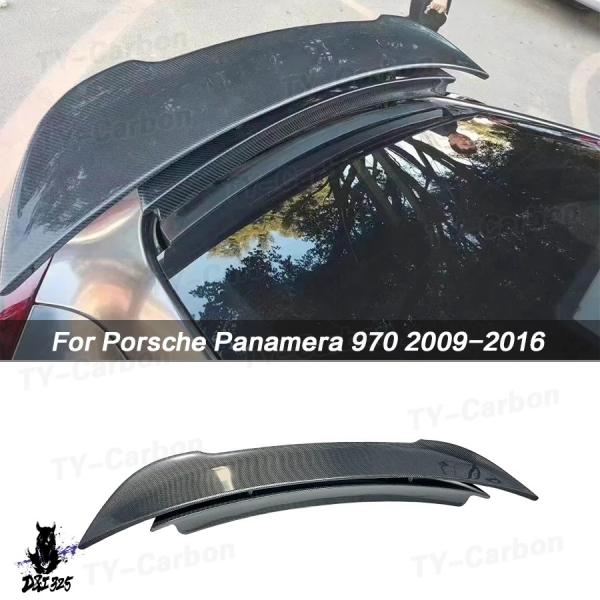 【互換品】 ルーフ カーボンリアスポイラー カーアクセサリー ポルシェパナメーラ970 970.1 970.2 2009-2016 クーペ トランク リップカバ