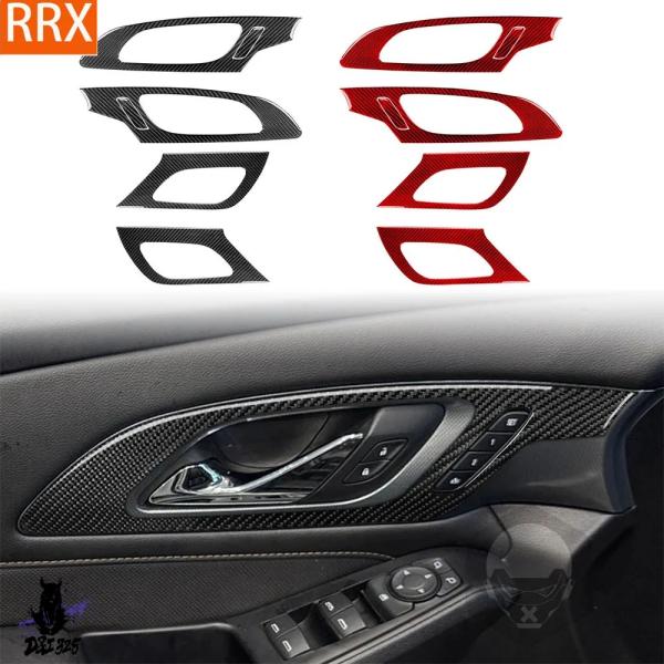 【互換品】 シボレートラバース RS LT 2018-2023 リアルカーボンステッカードアスイッチハンドルドアロックパネルカーアクセサリー装飾